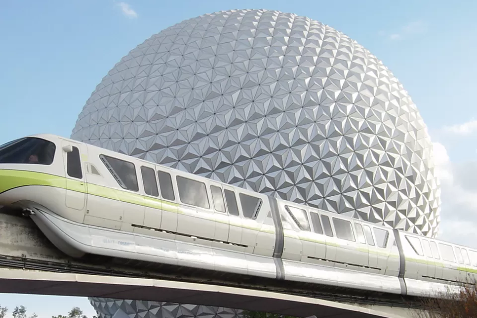 Monorail through Epcot Center